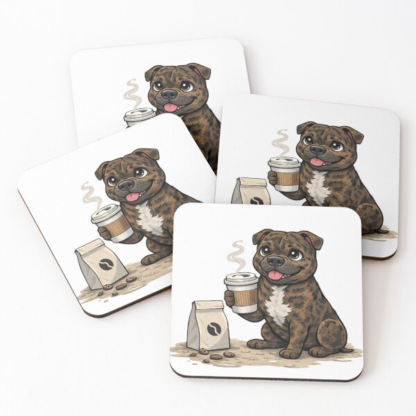 Item preview, Coffee staffy designed and sold by ErinJain.