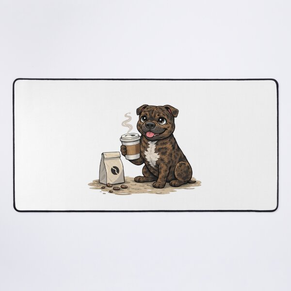 Item preview, Coffee staffy designed and sold by ErinJain.