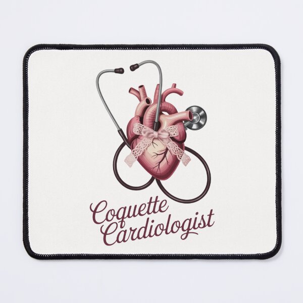 Item preview, Coquette Cardiologist - Cute Heart Stethoscope with Pink Ribbon designed and sold by Design_Your_Day.