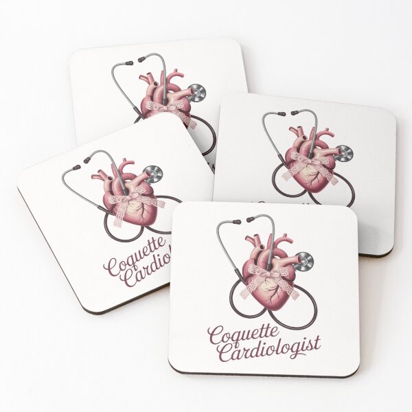 Item preview, Coquette Cardiologist - Cute Heart Stethoscope with Pink Ribbon designed and sold by Design_Your_Day.