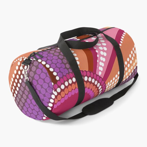 Item preview, Aboriginal Dot Painting Waterpath Magenta designed and sold by AboriginalartVI.