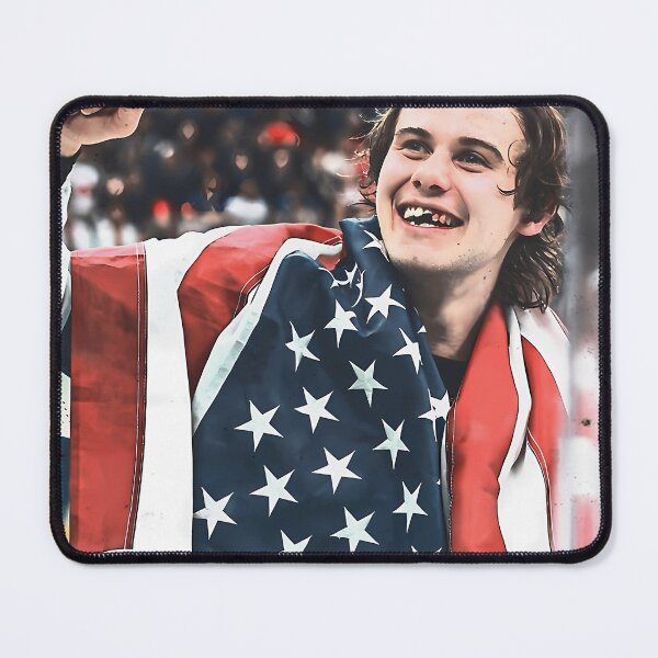 Item preview, Jack Hughes Golden Goal Usa Hockey designed and sold by Mirrorofmen.