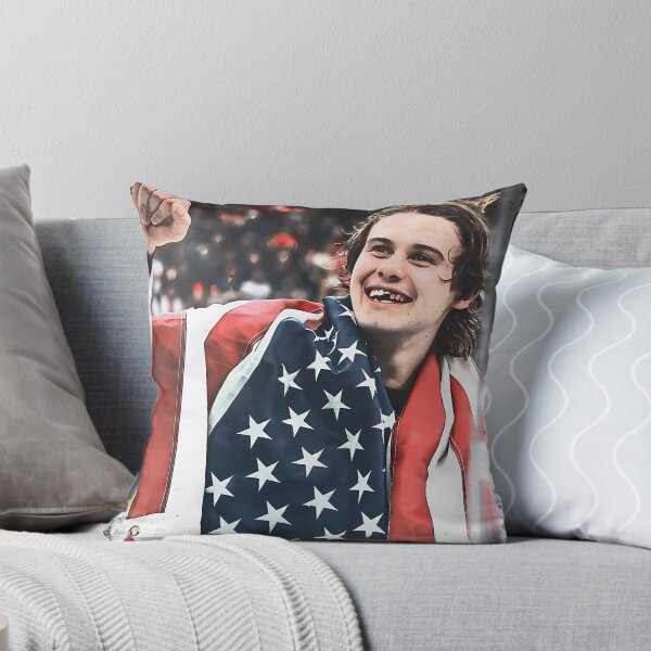 Item preview, Gol de oro de Jack Hughes en hockey estadounidense designed and sold by Mirrorofmen.