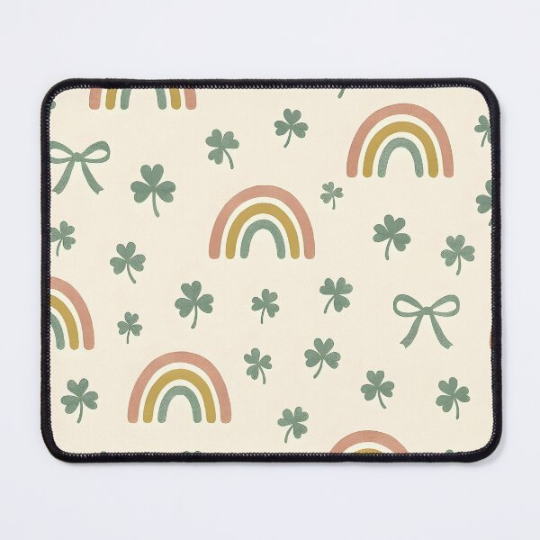 Item preview, Modern Boho Rainbows and Coquette Bows with Shamrocks - St. Patrick's Day Pattern designed and sold by Amplify-n-Co.