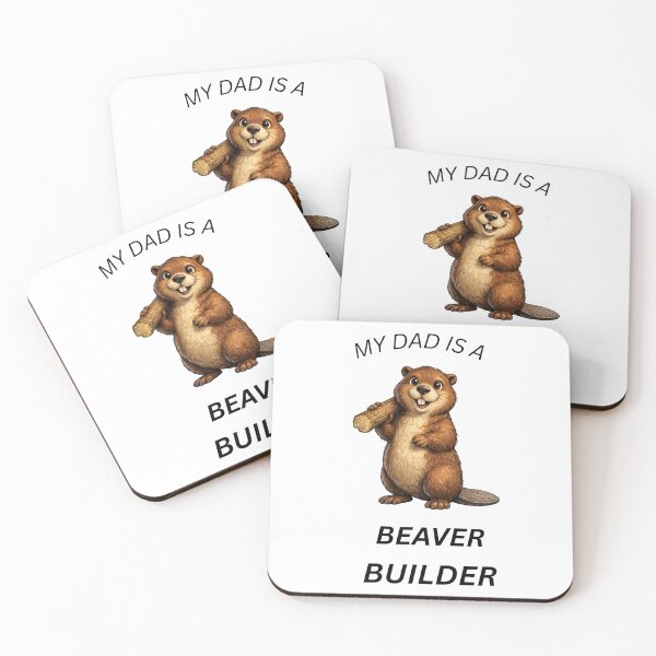 Item preview, My Dad Is a Beaver Builder Funny Gift designed and sold by GeoWild Designs.