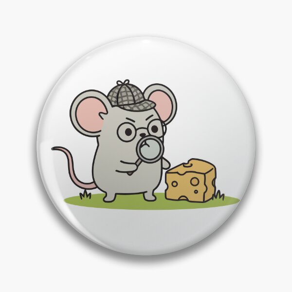 Item preview, Sherlock Mouse Detective Investigating Cheese designed and sold by dreyesvc.