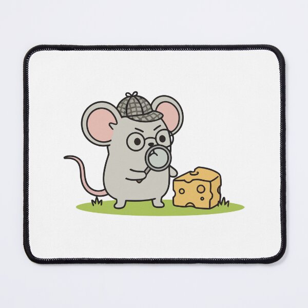 Item preview, Sherlock Mouse Detective Investigating Cheese designed and sold by dreyesvc.