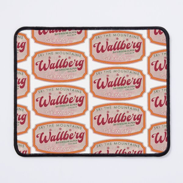 Item preview, Wallberg, Germany, Bayerische Alpen, Ski, textured skiing badge designed and sold by Wanderful-roads.