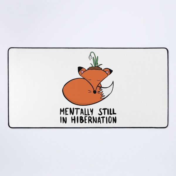 Item preview, Mentally Still In Hibernation Cute Sleeping Fox designed and sold by DesignFreakArt.