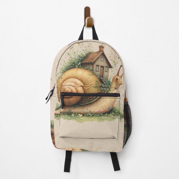 Item preview, Whimsical House Snail with Cottage - Cottagecore Aesthetic Nature Illustration Art designed and sold by Amplify-n-Co.