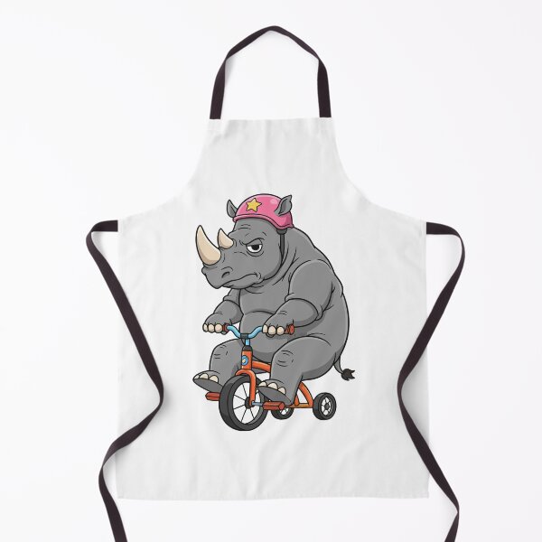 Item preview, Grumpy Rhino Riding Pink Tricycle with Star Helmet designed and sold by dreyesvc.