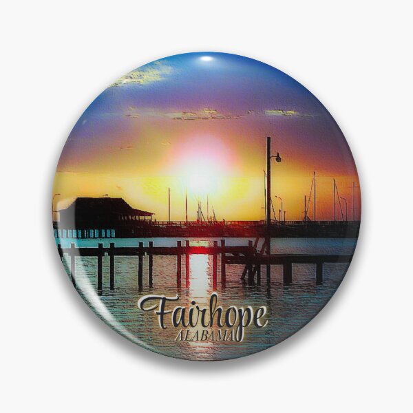 Item preview, Fairhope Alabama Mobile Bay Fairhope Pier Sunset Souvenir designed and sold by Janna Perry Designs.