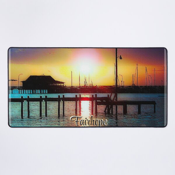 Item preview, Fairhope Alabama Mobile Bay Fairhope Pier Sunset Souvenir designed and sold by Janna Perry Designs.