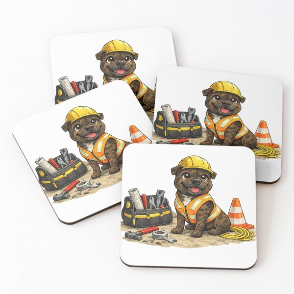 Item preview, Tradie Staffy designed and sold by ErinJain.