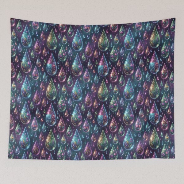 Item preview, Colorful Raindrops designed and sold by Korral.