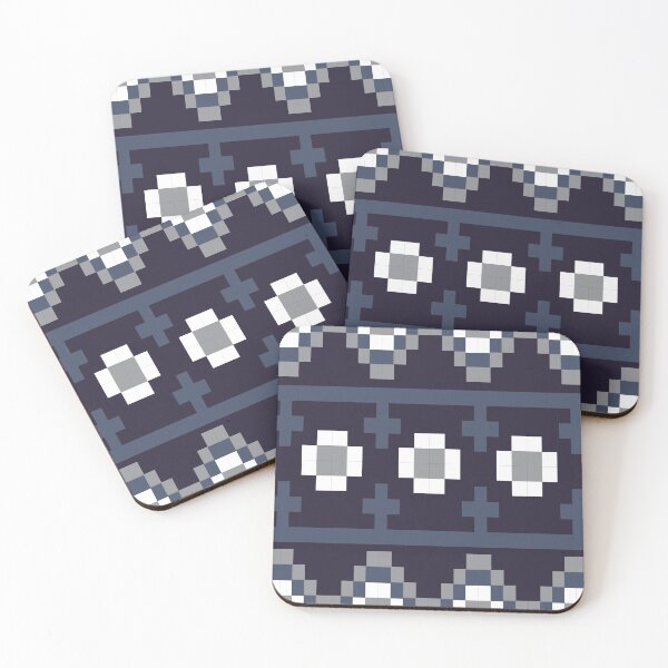 Item preview, Dark pixel art pattern designed and sold by Line-Aura.