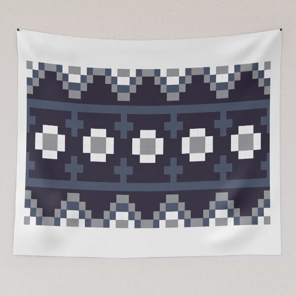 Item preview, Dark pixel art pattern designed and sold by Line-Aura.