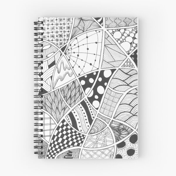Aperçu de l'œuvre Labyrinthe Zentangle créée et vendue par Chaos and Chlorophyll.