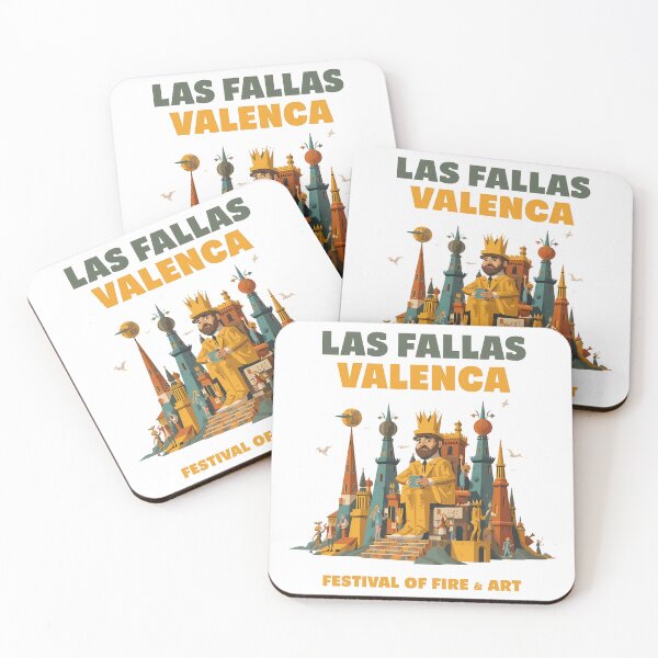 Item preview, Cartoon King Las Fallas Geometric 1960s Retro Art designed and sold by LoliDesignShop.