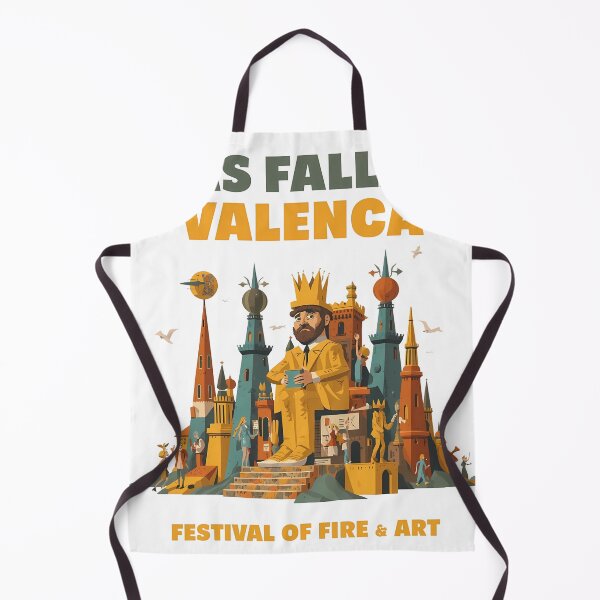 Item preview, Cartoon King Las Fallas Geometric 1960s Retro Art designed and sold by LoliDesignShop.