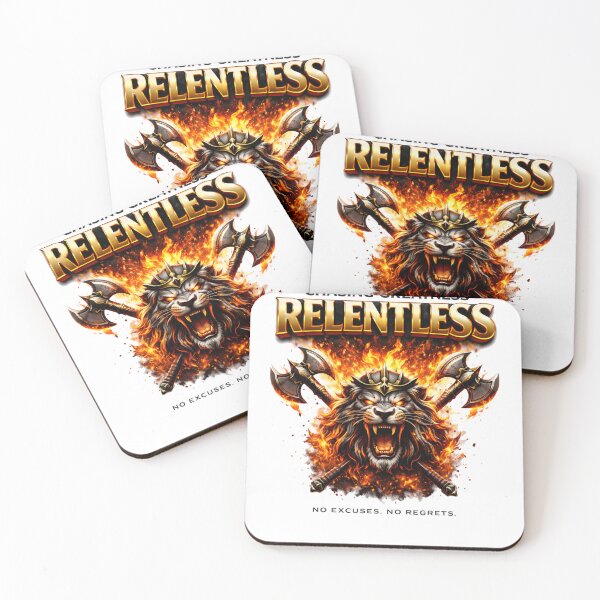 Item preview, Relentless – Chasing Greatness Premium Motivational Power Design designed and sold by RelateAndTee.