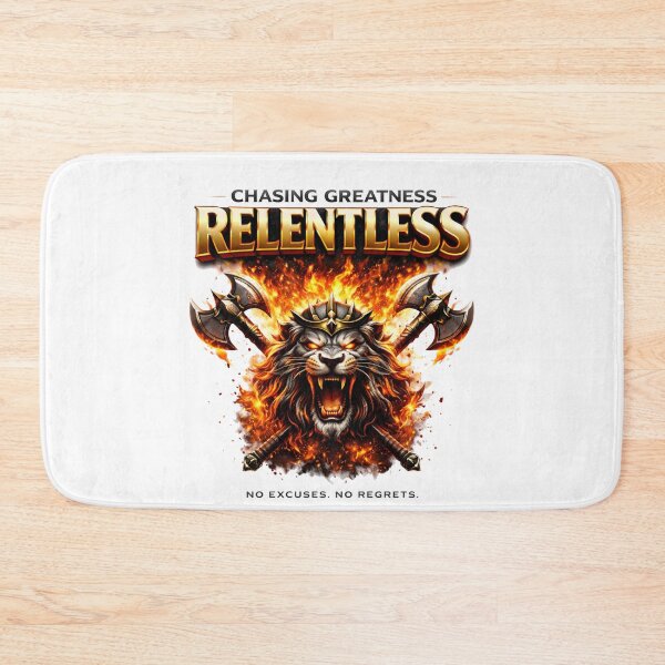 Item preview, Relentless – Chasing Greatness Premium Motivational Power Design designed and sold by RelateAndTee.