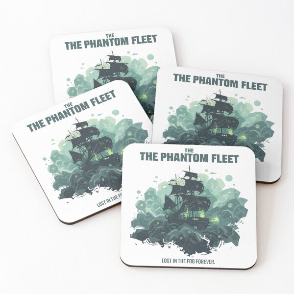 Item preview, The Phantom Fleet Ghost Ship Lost In The Fog Retro Art designed and sold by LoliDesignShop.