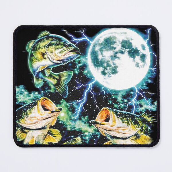 Item preview, Three Bass Moon Retro Lightning Graphic designed and sold by graphixpolash.