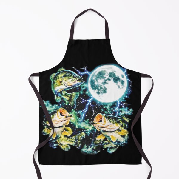 Item preview, Three Bass Moon Retro Lightning Graphic designed and sold by graphixpolash.