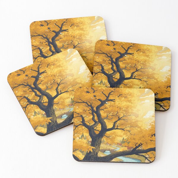 Item preview, Autumnal Village Scene designed and sold by martinbrochard.