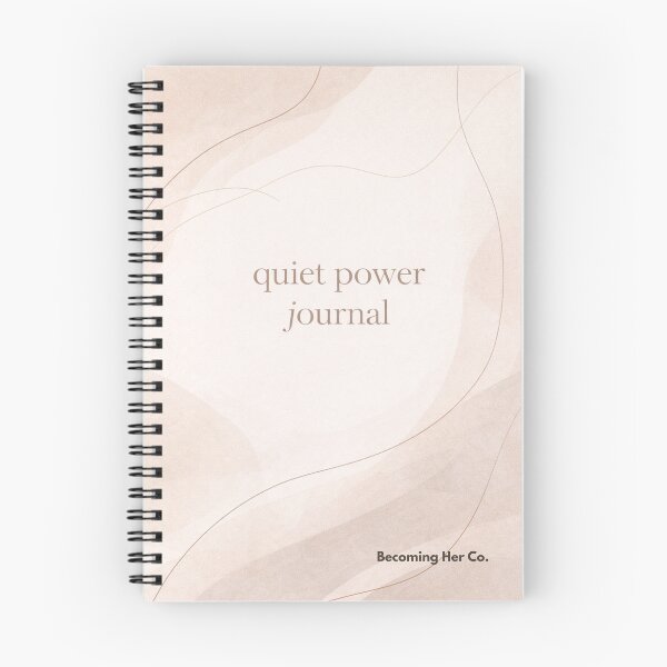 Artikelvorschau, Quiet Power Notizbuch – Neutrales, minimalistisches, feminines Design entworfen und verkauft von Becoming Her Co..