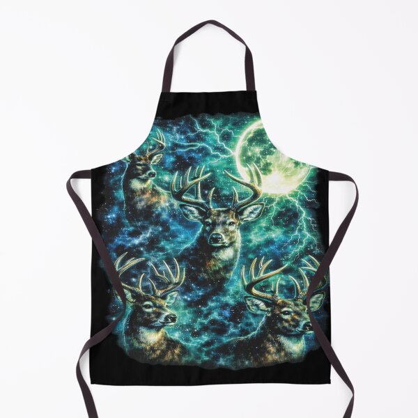 Item preview, Retro Deer Lightning Galaxy designed and sold by graphixpolash.