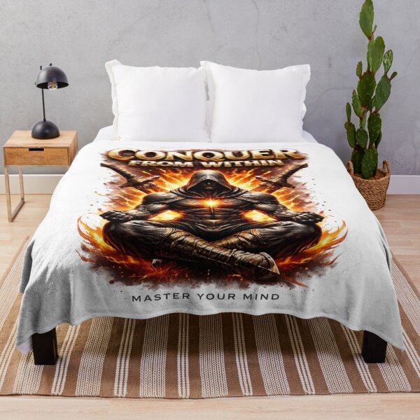 Item preview, Conquer From Within – Premium Motivational Power Design designed and sold by RelateAndTee.