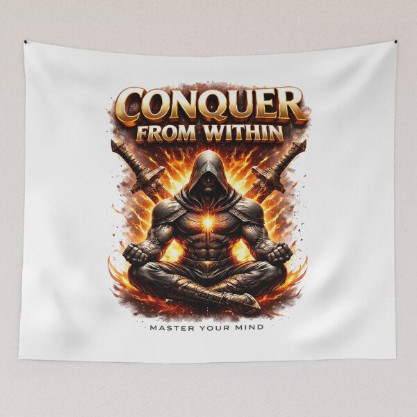 Item preview, Conquer From Within – Premium Motivational Power Design designed and sold by RelateAndTee.