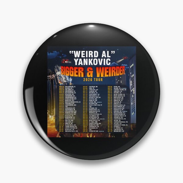 Item preview, Bigger Weirder yankovic weird al Tour 2026 designed and sold by Zinoxpro.