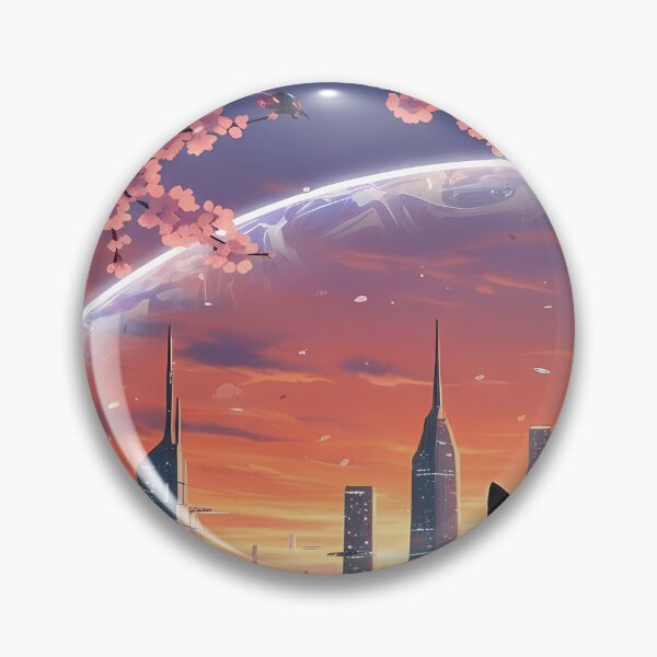 Item preview, Black Cat Overlooking Futuristic Cityscape designed and sold by martinbrochard.