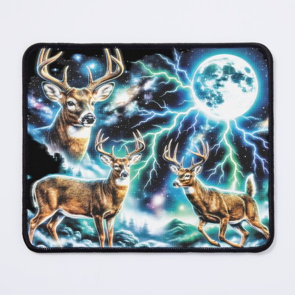 Item preview, Three Deer Moon - Cosmic Whitetail Buck Galaxy designed and sold by graphixpolash.
