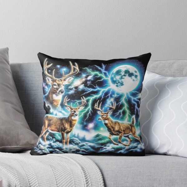 Item preview, Three Deer Moon - Cosmic Whitetail Buck Galaxy designed and sold by graphixpolash.