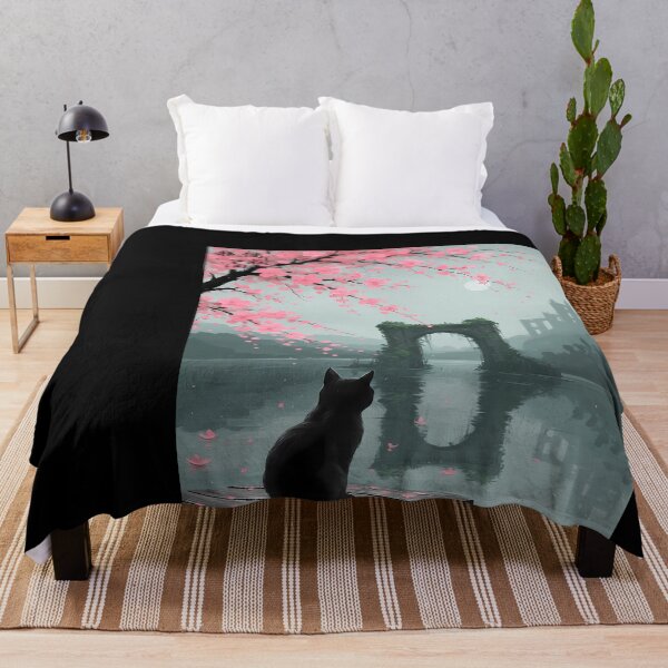 Item preview, Black Cat by Cherry Blossoms and Ruins designed and sold by martinbrochard.