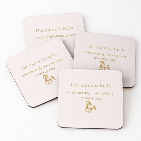 Item preview, Her name Bella-Elegant Gold Quote T-shirt with Horse  Silhouette designed and sold by Suzie-Mara.