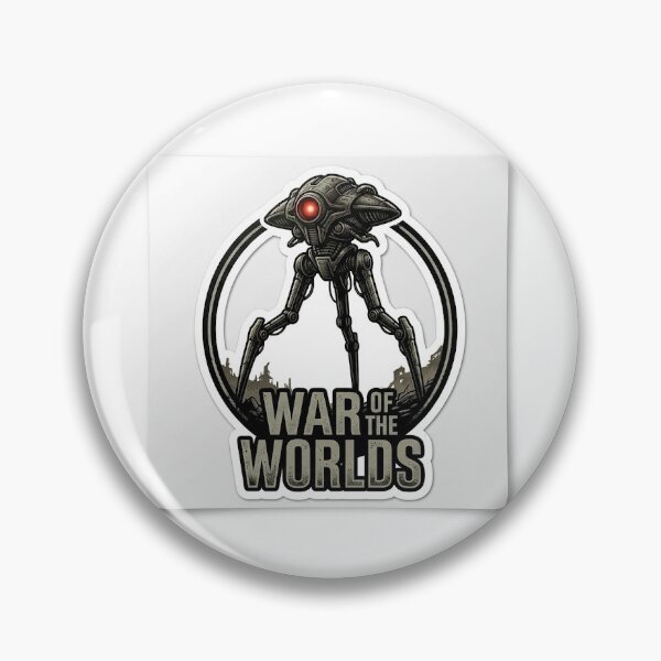 Item preview, War of the Worlds Tripod Sticker | Vintage Sci-Fi Alien Decal designed and sold by Luxureheaven.
