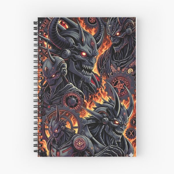 Item preview, Infernal Overdrive: Biomechanical Demon Legion Sticker designed and sold by R.S stckers.