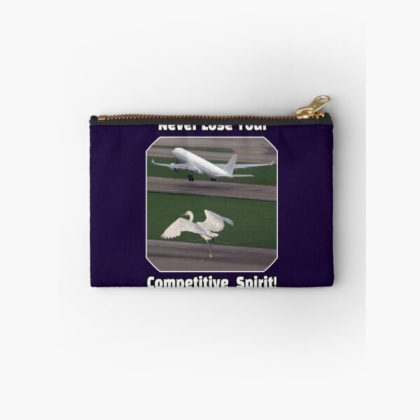Item preview, Never lose your competitive spirit - picture with a crane competing with a plane designed and sold by PunArtistry.