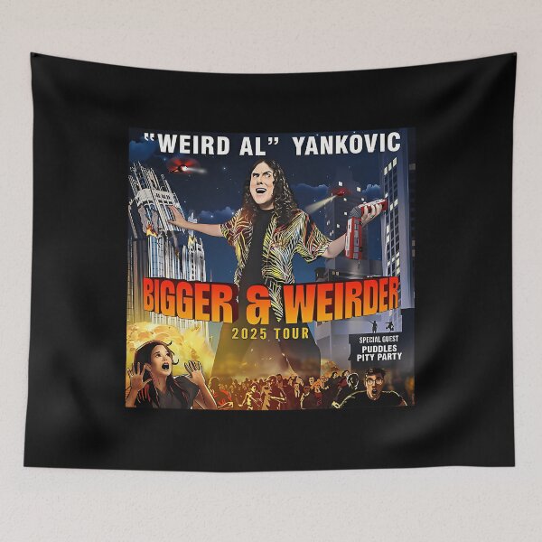 Item preview, "Weird Al" Yankovic Bigger & Weirder 2026 Tour designed and sold by Yebulla.