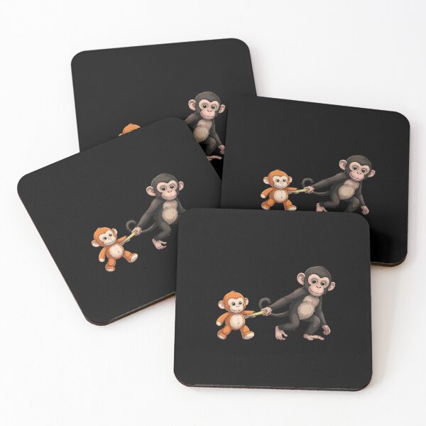 Item preview, Cute Baby Monkey and Orange Companion Friendship designed and sold by PopStars1993.
