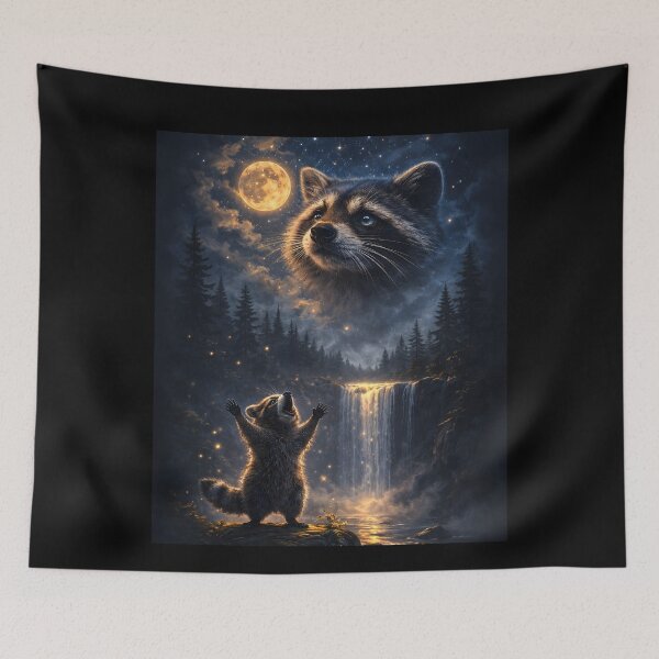 Item preview, Raccoon Moon Howling designed and sold by JODYSMORGAN.
