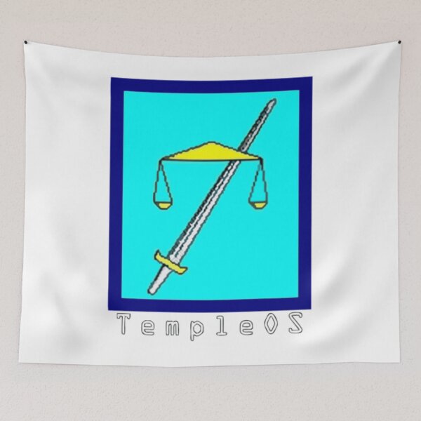 Item preview, TempleOS Text Logo  designed and sold by shawkymo.