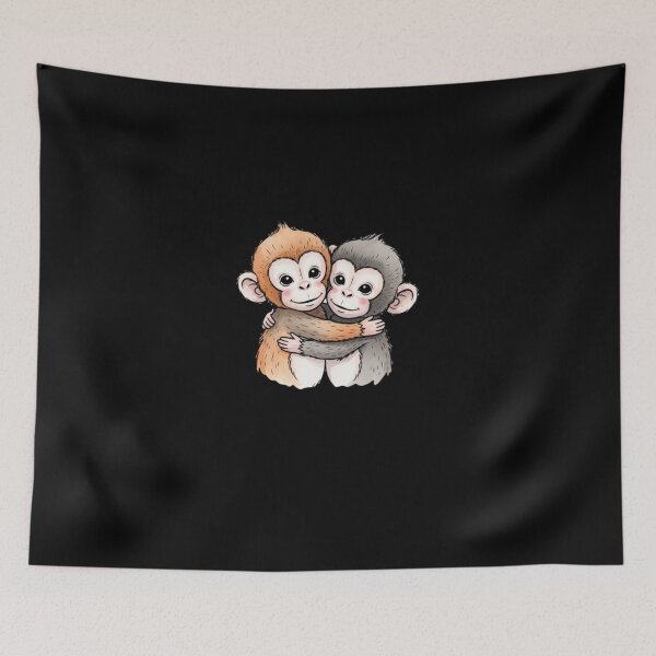 Item preview, Best Friends Little Monkeys Embracing designed and sold by PopStars1993.
