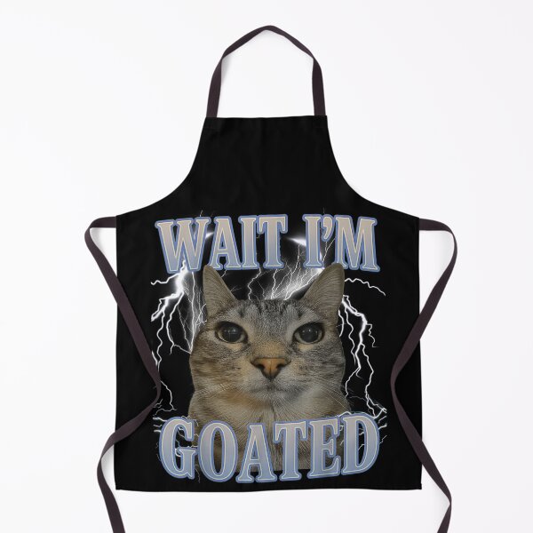 Item preview, Wait I'm Goated Funny Cat Lightning Meme Gen Z Slang Art designed and sold by Serene woods.