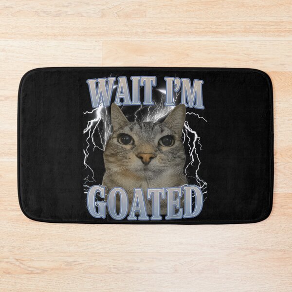 Item preview, Wait I'm Goated Funny Cat Lightning Meme Gen Z Slang Art designed and sold by Serene woods.